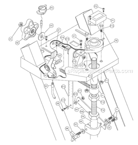 Page B Diagram and Parts List for MK-1600  MK Diamond Concrete Saw
